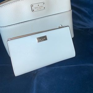 Light Blue Kate Spade Clutch/ Wallet